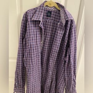 Long sleeve 2XLT purple button up